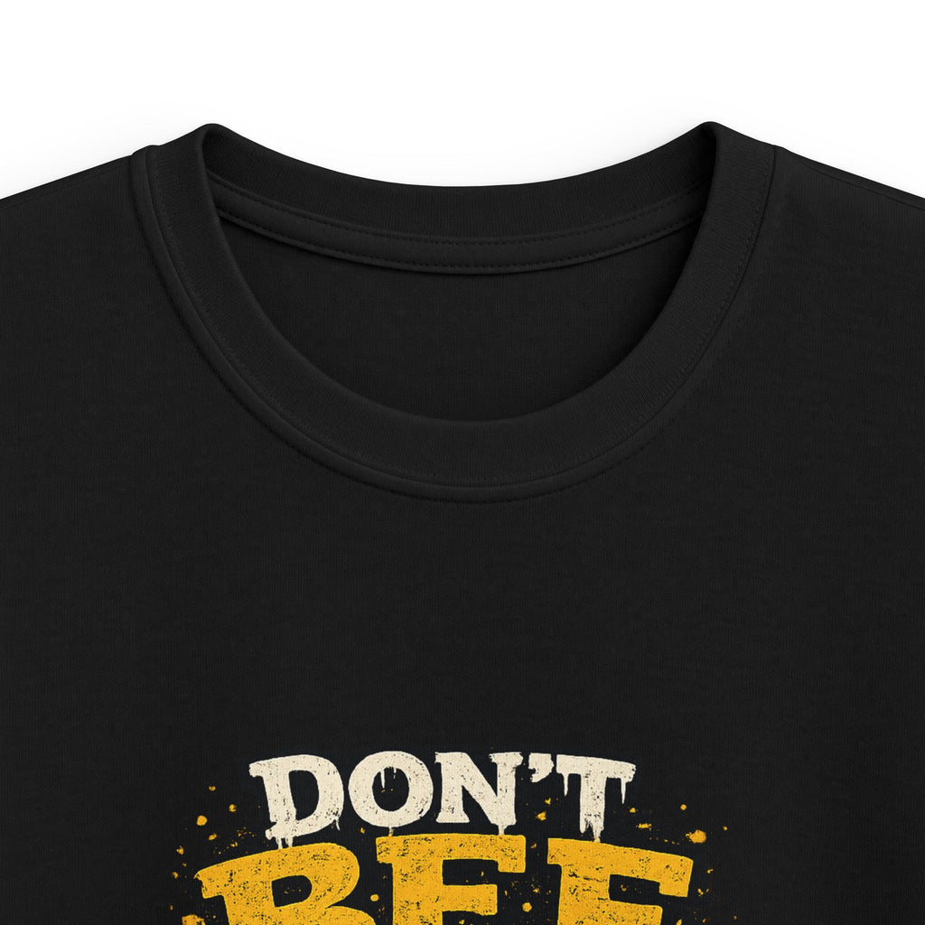 Kids Tee — "Don't Bee a Buster" Funny Bee Graphic Shirt for Children