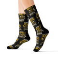 Don't Be a Bee Buster Socks — Novelty Sublimation Crew Socks with Bee Rescue Design