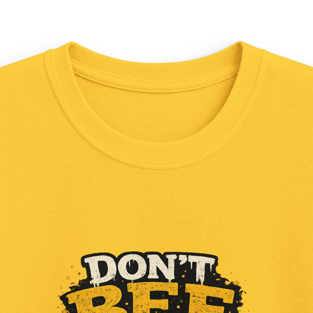 Kids Tee — "Don't Bee a Buster" Funny Bee Graphic Shirt for Children
