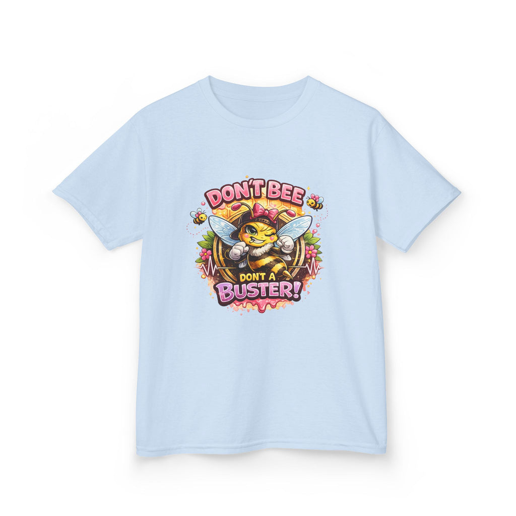 Kids T‑Shirt — "Don't Bee a Buster" Cute Bee Graphic Preschool Tee