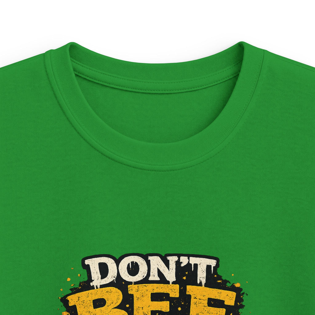 Kids Tee — "Don't Bee a Buster" Funny Bee Graphic Shirt for Children