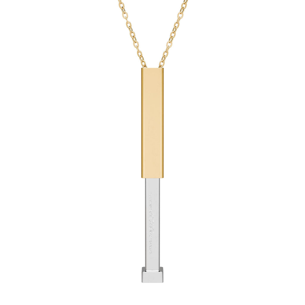 Hidden Message(you are in control of your circumstance) Sliding Bar Necklace —