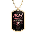 Team Akay Dog Tag Necklace — AKAYSTREAMS TEAM Pendant