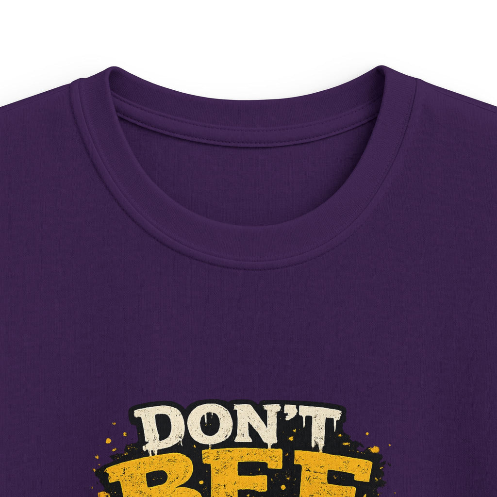 Kids Tee — "Don't Bee a Buster" Funny Bee Graphic Shirt for Children