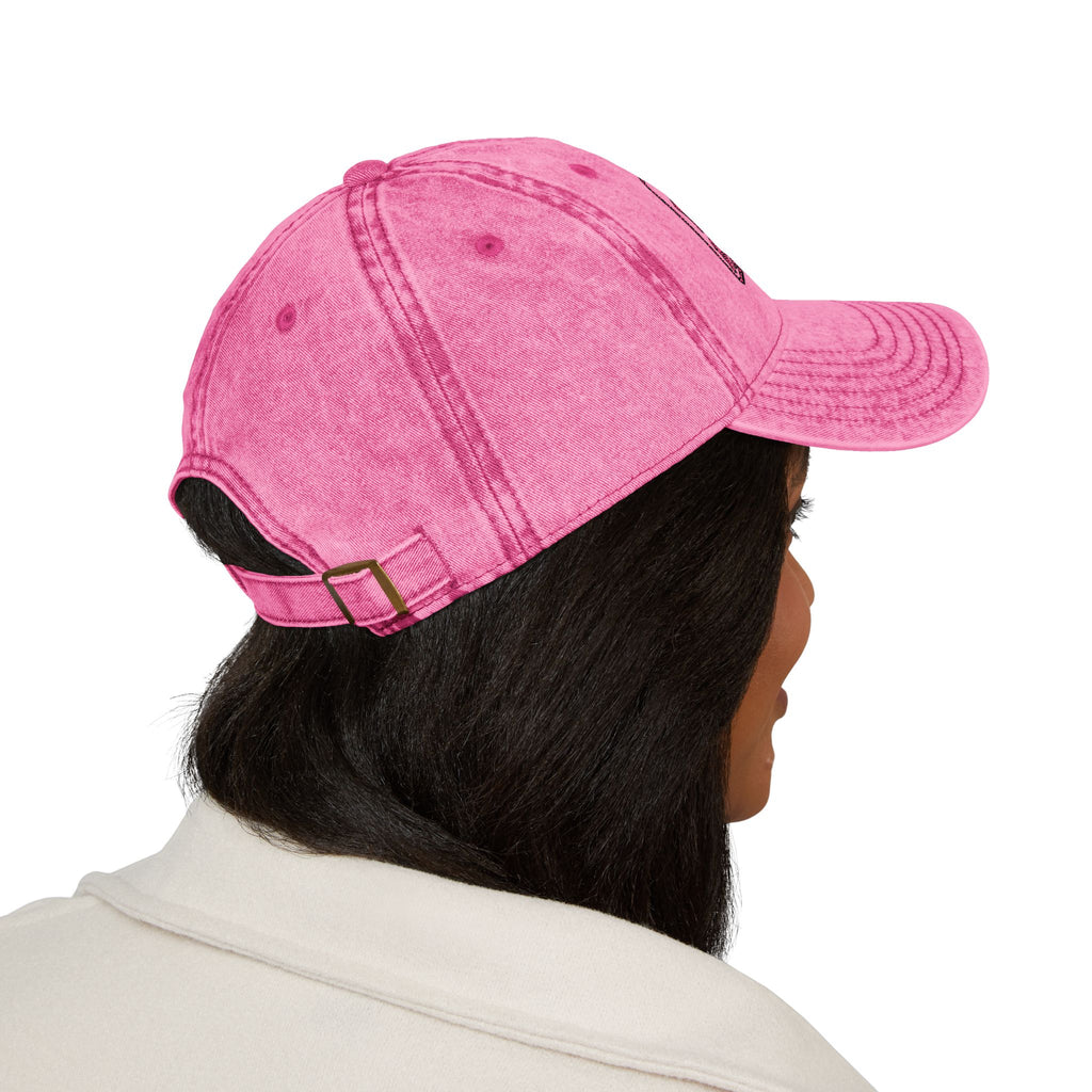 Vintage Embroidered 'DONT Bee Busters DUO' Cap – Washed Black Retro Trucker Hat