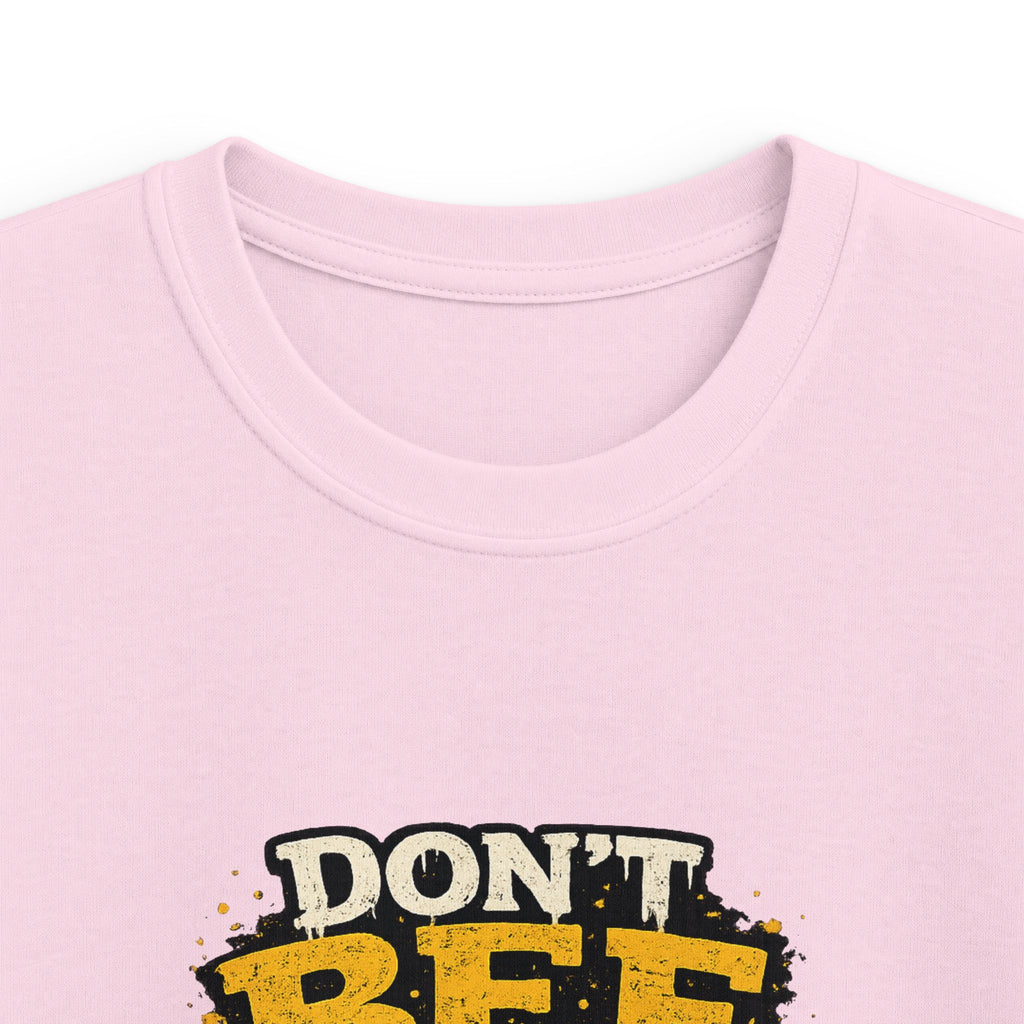 Kids Tee — "Don't Bee a Buster" Funny Bee Graphic Shirt for Children