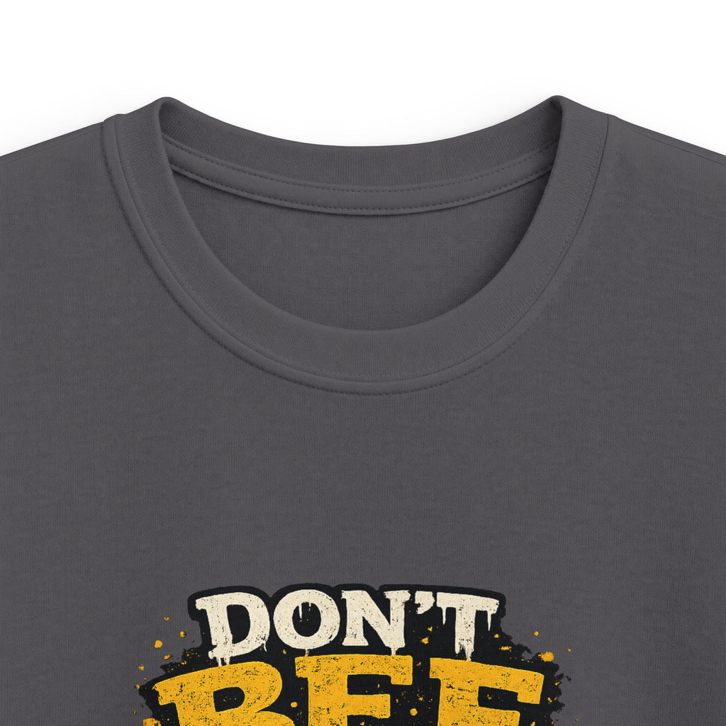 Kids Tee — "Don't Bee a Buster" Funny Bee Graphic Shirt for Children